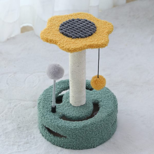 Cat Tree Multifunctional Scraping Rod Cat Teasing Pet Toy - Image 3