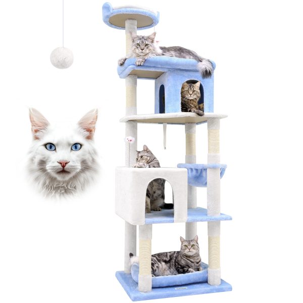 72 Inch Marine Blue Cat Climbing Frame - Image 7