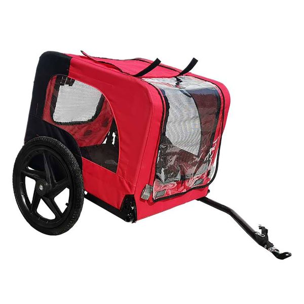 Bicycle Trailer For Pets Outdoor Foldable Dog Trailer With Reflectors - Image 4