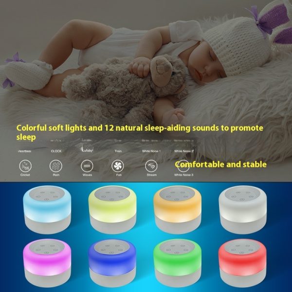 White Noise Sleeping Aid Instrument Soothing Sleep Breathing Table Lamp - Image 4