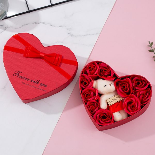 Heart-shaped Rose Red Gift Box New Year Christmas Gift Box Valentine's Day Christmas Gift Mother's Day Birthday Gift - Image 3