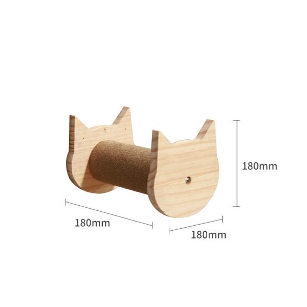 Pet Cat Climbing Frame Wall Type Solid Wood Wall Hanging Platform Ladder Pets Accessories - Image 7