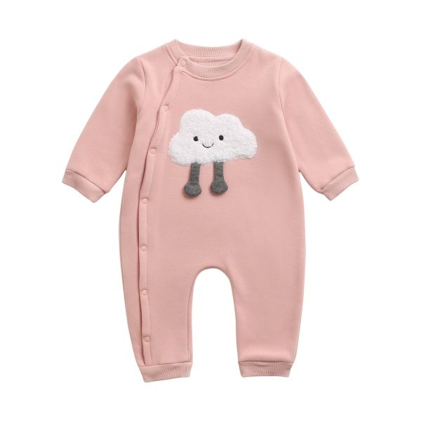 Baby Jumpsuit Autumn And Winter Cartoon Crawling Suit Cotton Long Sleeve - Image 4