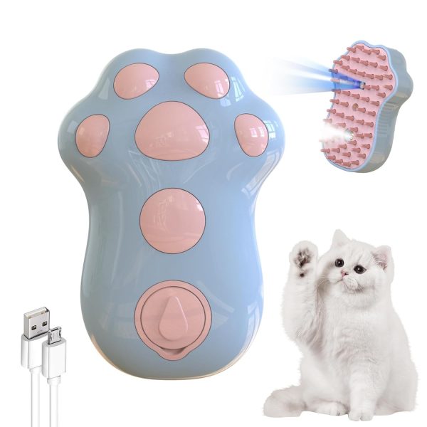 Self-Cleaning Cat Steam Brush For Shedding 4 In-1 Pet Grooming Massage Steam Brush Silicone Cat Dog Brushes With Release Button Gently Removes Loose Fur For Both Long And Short Hair Pets - Image 2