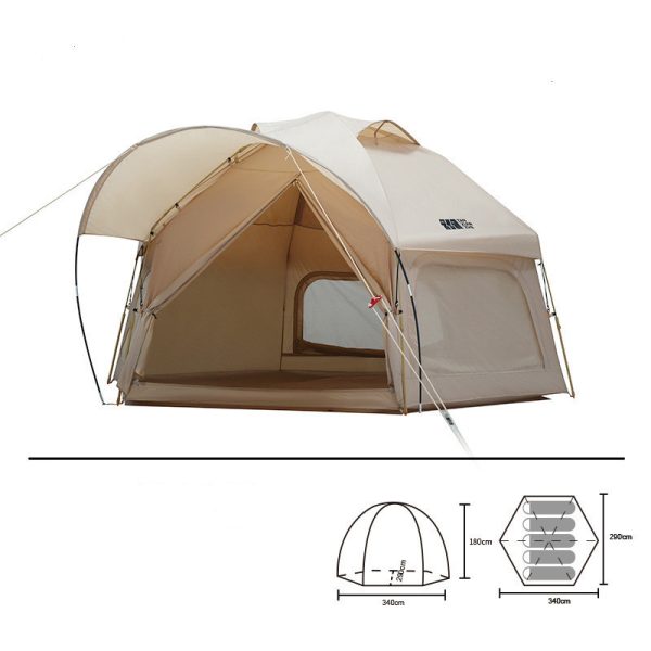 Outdoor Thickened Rainproof Portable Folding Automatic Camping Tent - Image 7