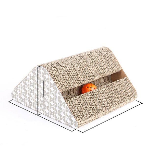 Cat Scratch Board Corrugated Paper Catnip Cat Box Wear-Resistant Scratch Resistance Vertical Plate Nest Cat Scratch Pad Rub - Image 4