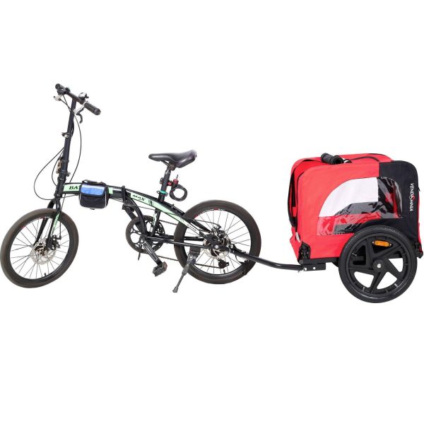 Bicycle Trailer For Pets Outdoor Foldable Dog Trailer With Reflectors - Image 8