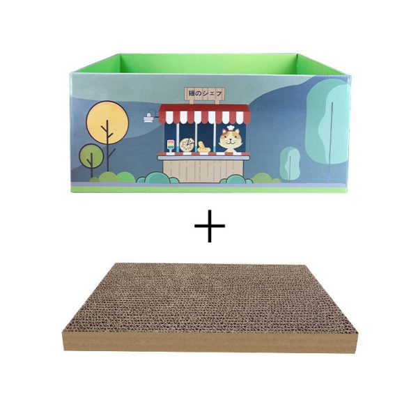 Wear-resistant And Non-dandruff Cat Grinding Claw Toy Paper Box - Image 4