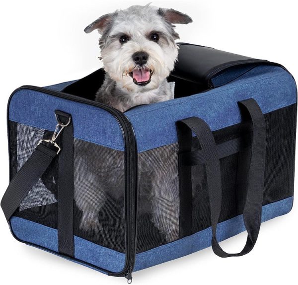 Dog Cat Carriers Bags Car Portable Transport Pet Bag Cage Portable Pet Foldable Outgoing Travel Breathable Pets Handbag - Image 7