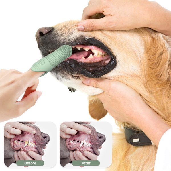 360 Angle Pet Finger Toothbrush For Small Medium, And Large Dogs  Improve Oral Health And Freshen Breath - Image 4