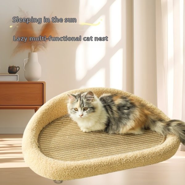 Cat Scratch Board Cat Sofa Cat Nest Integrated Sisal Anti-dandruff Scratch-resistant Cat Claw Grinding Artifact - Image 3
