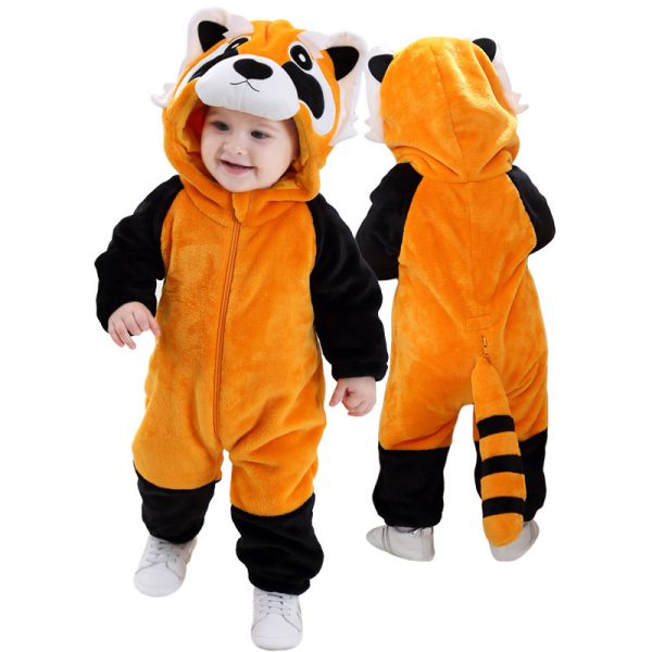 Tolo Rabbit Spring New Baby Spring Outwear Raccoon Single Layer Jumpsuit - Image 2