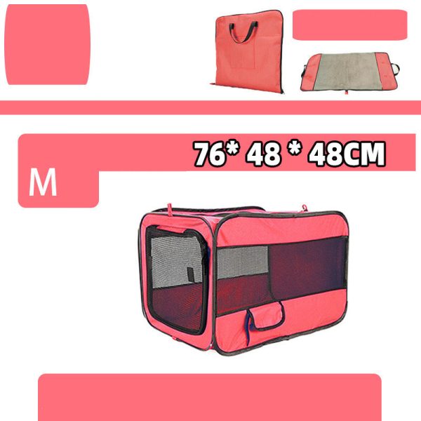 Pet Travel Carrier Bag Portable Pet Bag Folding Fabric Pet Carrier Travel Carrier Bag For Pet Cage With Locking Safety Zippers - Image 5