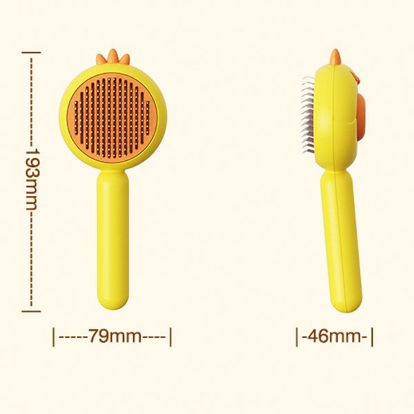 Magic Pet Hair Cleaner Brush,Pet Massage Brushes,Cat Grooming Brush,Self Cleaning Comb With Release Button For Removes Tangles Loose Fur For Short Or Long Haired Cats And Dogs - Image 7