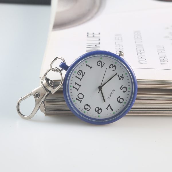 Clear Numbers Luminous Watch Keychain Pocket Watch - Image 7