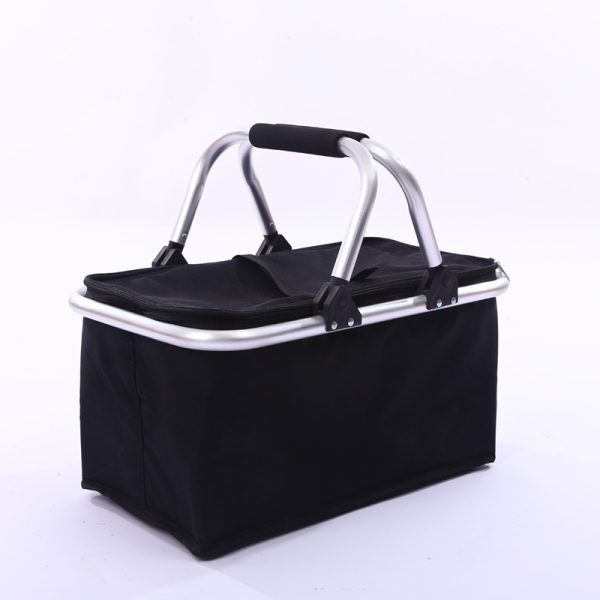 30L Large Folding Picnic Camping Insulated Cooler Hamper Storage Basket Bag - Image 3