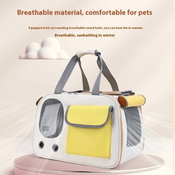 Portable Large Capacity Foldable Single Shoulder Pet Bag