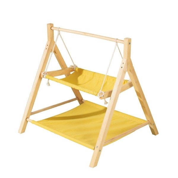 Pet Cat Hammock Double-layer Four Seasons Universal Wooden Cat Nest - Image 5