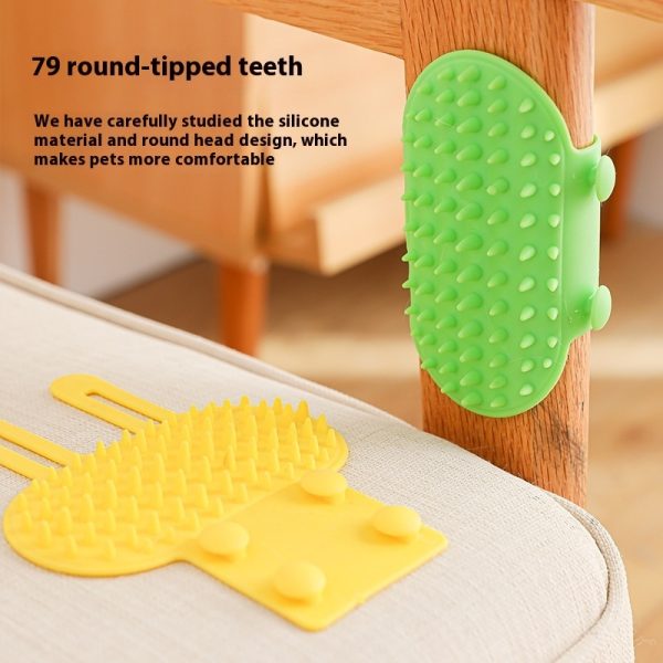 Pets Cat Hair Removal Massage Comb Cats Scratching Rubbing Brush Kitten Grooming Self Cleaning Wall Corner Cat Scratcher Combs Pet Products - Image 7