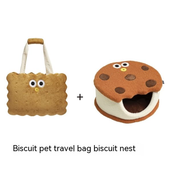 Sandwich Biscuit Bag Cat Winter Portable Outing Dogs And Cats Large Capacity Good-looking Anti-stress - Image 5