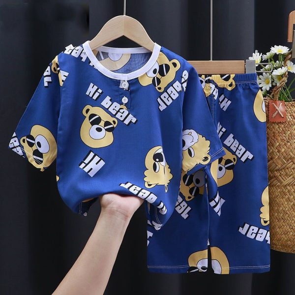 Summer Clothes Cotton Silk Air-conditioning Clothes Baby Clothes - Image 7