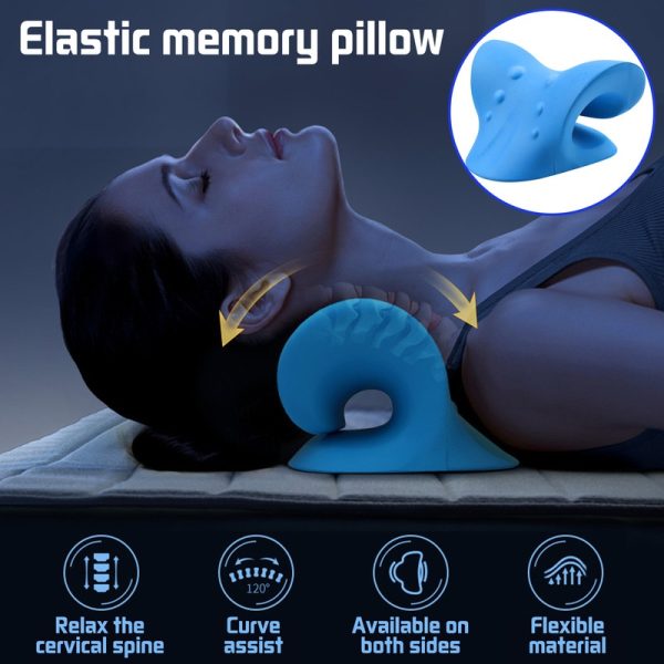 Cervical Spine Stretch Gravity Muscle Relaxation Traction Neck Stretcher Shoulder Massage Pillow Relieve Pain Spine Correction - Image 2