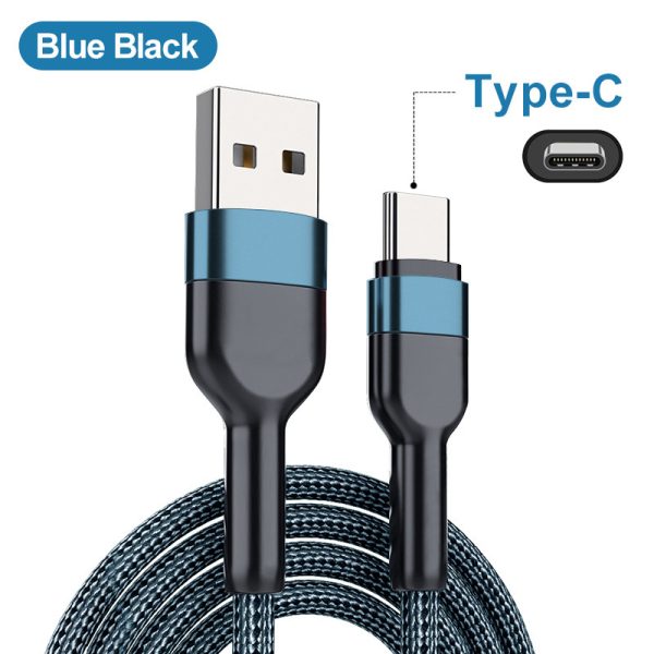 Nylon Braided Copper Super Fast Charging Cable - Image 2