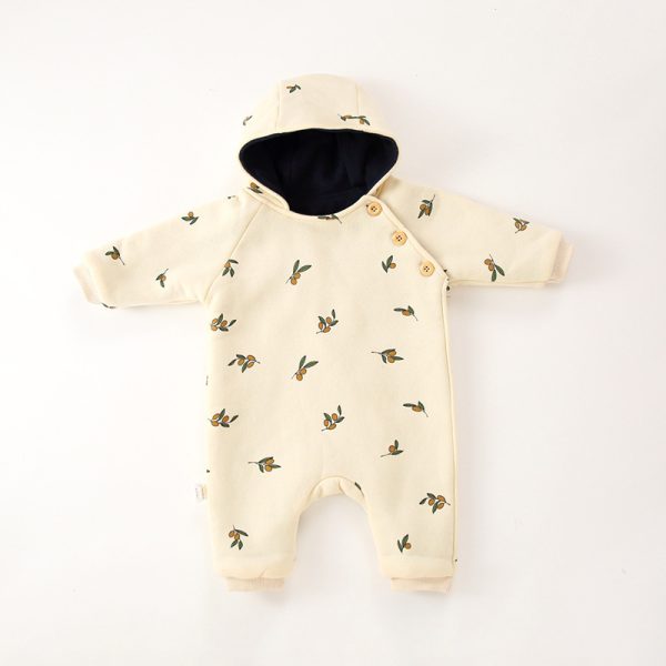 Baby Double Layer Padded And Thickened Onesie - Image 2