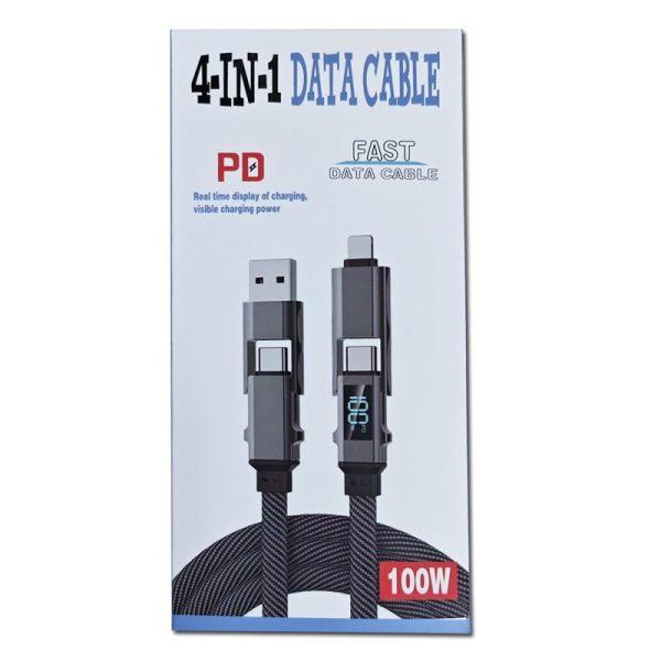 Digital Display Four-in-one Charging Cable Two-to-two Data Cable - Image 7