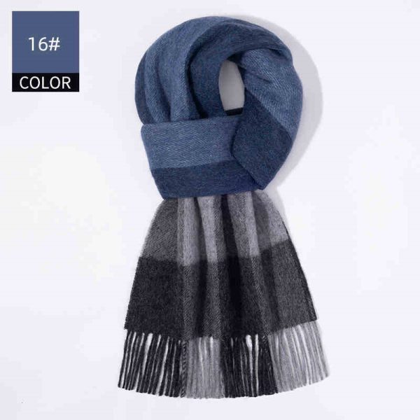 Winter New Men's Cashmere Scarf - Image 8