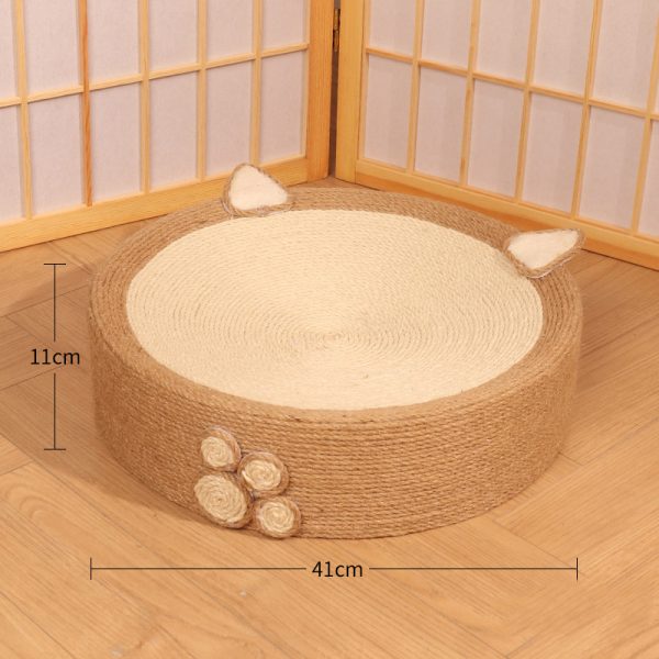 Round Cat Scratcher Sisal Weave Cat Scratching Pad 2 In1Indoor Grinding Claws Cat Training Toys For Cats Furniture Protection - Image 5