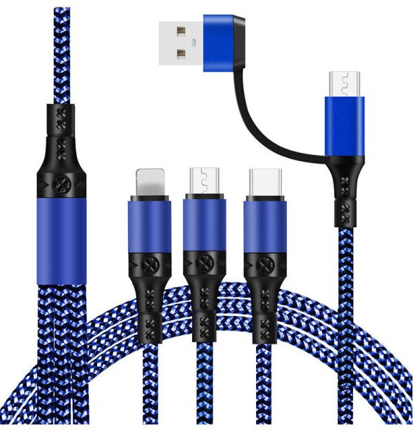 Fast Charging Five-in-one Data Cable, One For Three Charging Cables - Image 3