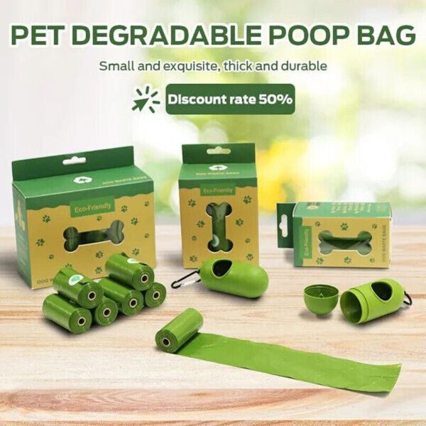 Biodegradable Dog Poo Bags Scented Pet Poo Waste Bags Degradable Garbage Bag - Image 4