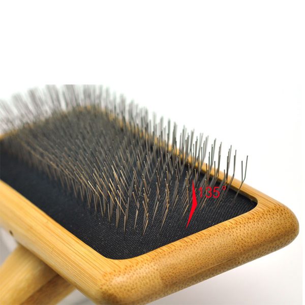 Goldpets Bamboo And Wood Air Cushion Needle Comb Long Hair Cat And Dog Open Knot Wooden Needle Comb Pet Beauty Slicker Brush - Image 5