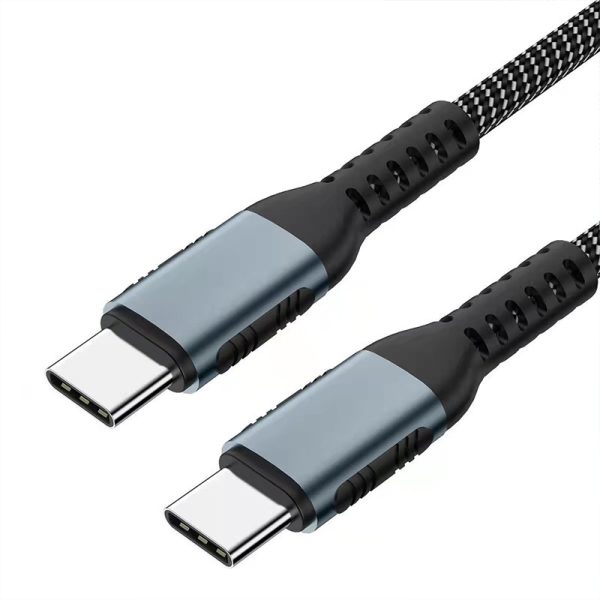 PD Fast Charge 100W Data Cable Braided C-C For Mobile Phone Super Fast Charge - Image 5