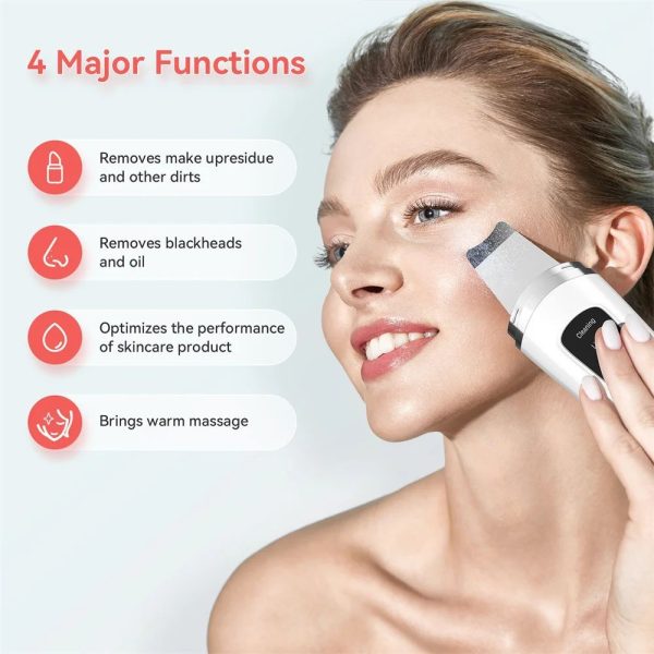 Skin Scrubber Face Spatula Facial Skin Exfoliator Scraper And Blackhead Remover Pore Cleaner With Face Lifting Deep Cleansing Face Lifting Machine For Blackhead Extractor - Image 3