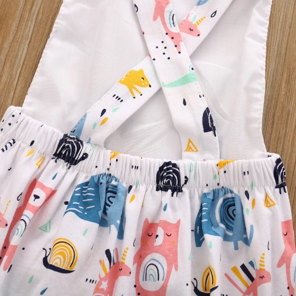 Fashion Printed Baby One-piece Triangle Romper - Image 2