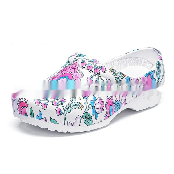 Comfortable Foot Care Waterproof Lightweight Printed Garden Shoes - Image 5