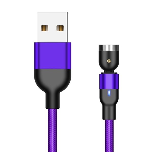 Flat Elbow Magnetic Suction Fast Charge 540 Degrees Three-in-one Data Cable - Image 7