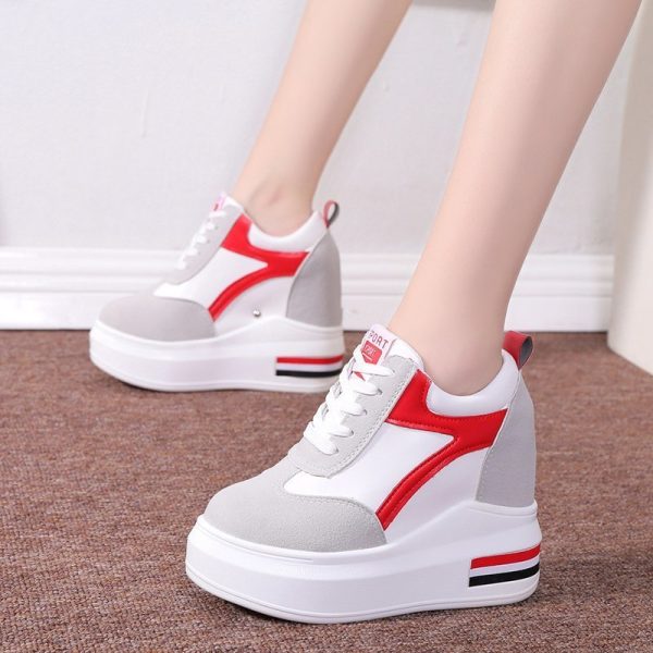 Women's Platform Height Increasing Insole Casual Shoes - Image 3