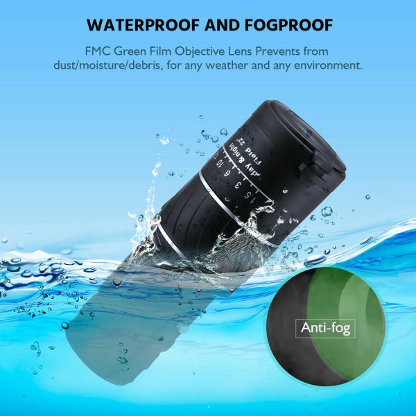 40x60 Day Night Vision HD Optical Monocular Hunting Camping Handheld Telescope Life Waterproof, Anti-Fog Monocular Suitable For Observing Nature Animals - Image 8