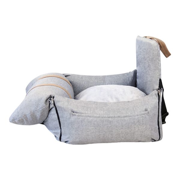Car Cat And Dog Pet Sofa Nest Lattice Color Matching Portable Folding - Image 6