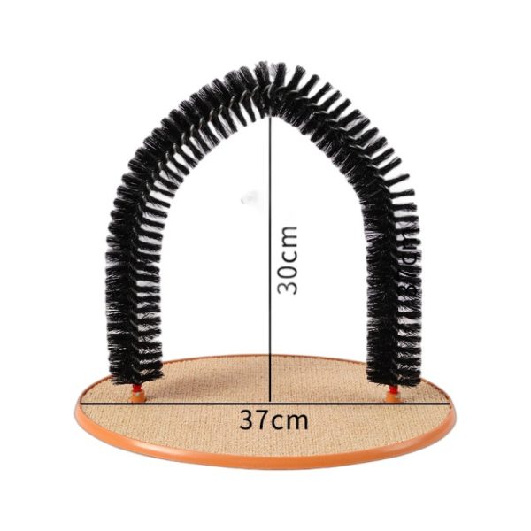 Cat Hair Rub And Anti-Itch Device Plastic Arch-Shaped Brush Cat Scratching Post Cat Toy Hair Grooming Self-Pleasure Little Mouse - Image 3