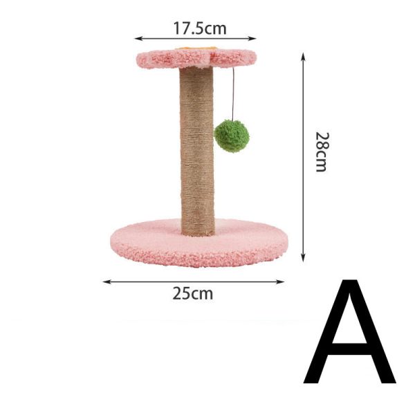 Small Cat Climbing Frame Cat Scratching Ball Sisal Column Resistant To Scratching And Biting - Image 2
