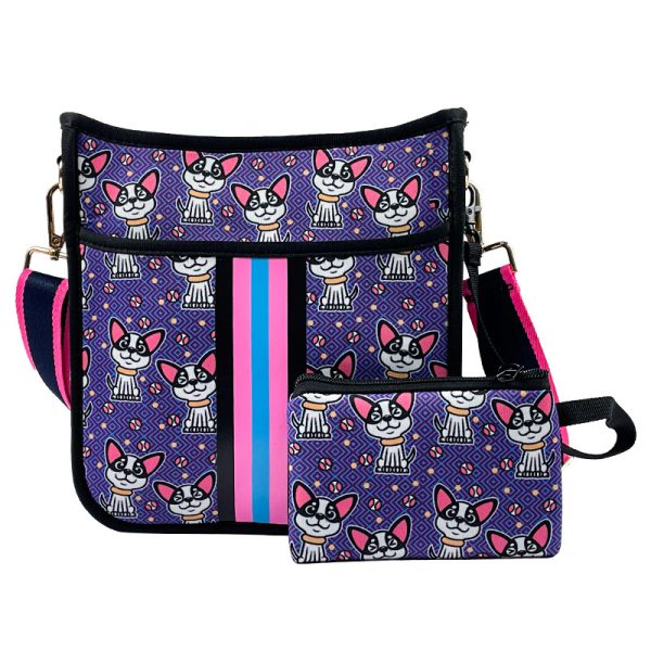 Neoprene Dog Walking Bag Fashion All-match Messenger Bag - Image 4