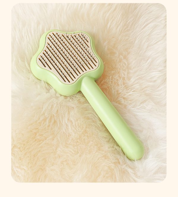 Cat Comb Magic Wand Self Cleaning Pet Comb Stainless Steel Needle Comb - Image 7