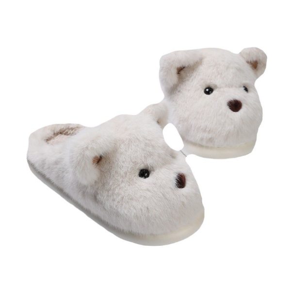 Autumn And Winter Home Indoor Platform Non Slip Outdoor Warm Plush Cotton Slippers Women - Image 5