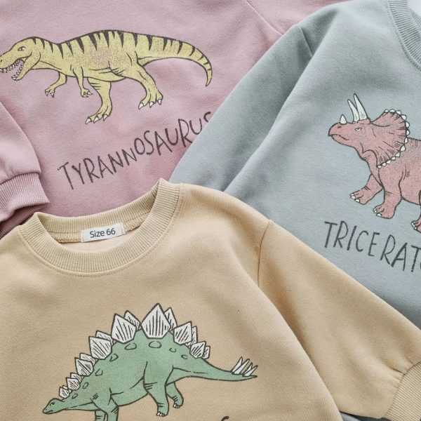 Baby Rompers Spring And Autumn Cartoon Dinosaur Children's Siamese Clothes - Image 4