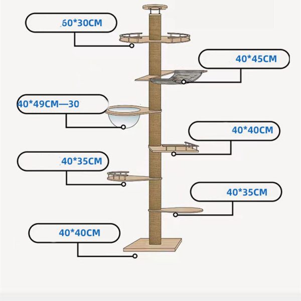 Tongtian Column Climbing Frame Cat Toys - Image 4