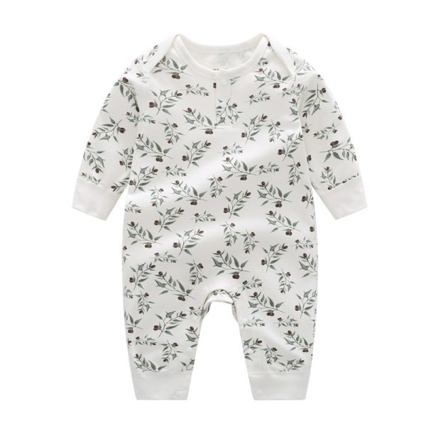 Spring And Autumn Organic Cotton Baby Jumpsuit - Image 5